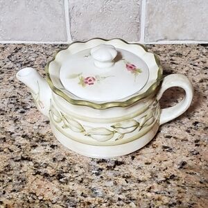 Cheri's Roses by 222 Fifth Ceramic Teapot